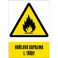 Značka Hořlavá kapalina I. třídy